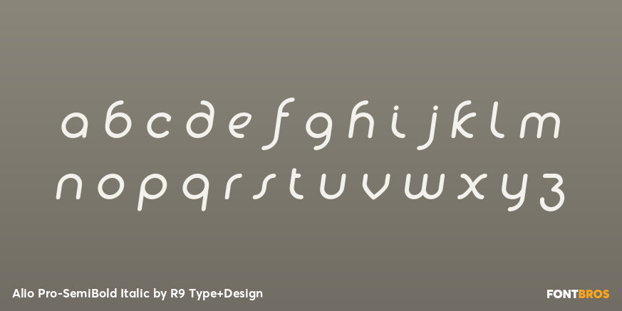 Alio Pro-SemiBold Italic Font Poster #3