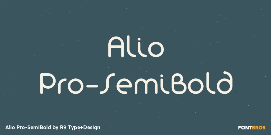 Alio Pro-SemiBold Font Poster #1