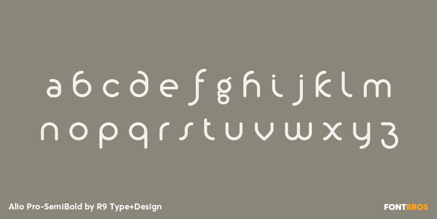 Alio Pro-SemiBold Font Poster #3