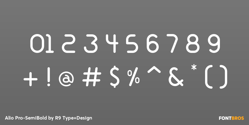 Alio Pro-SemiBold Font Poster #4