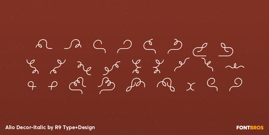 Alio Decor-Italic Font Poster #3