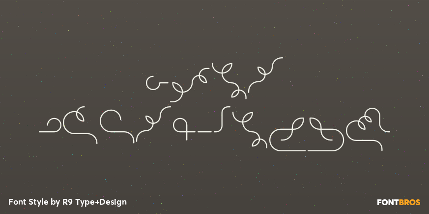 Alio Decor-Light Font Poster #1