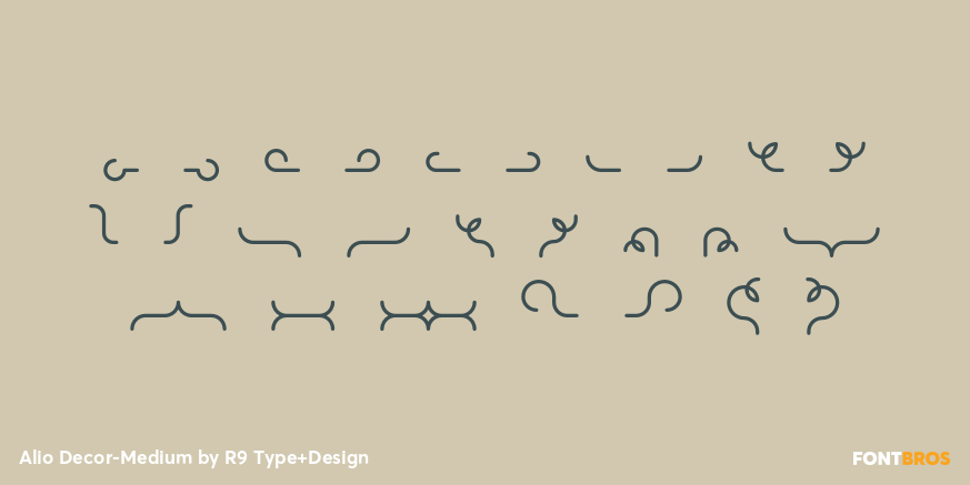 Alio Decor-Medium Font Poster #2