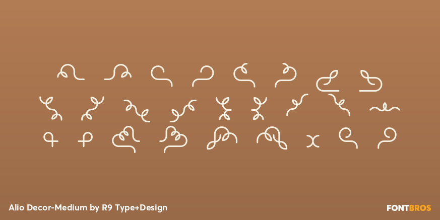 Alio Decor-Medium Font Poster #3