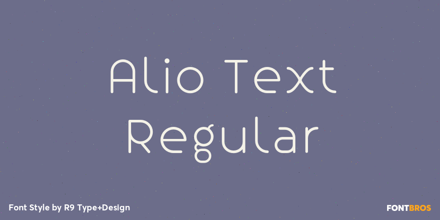 Alio Text Regular Font Poster #1