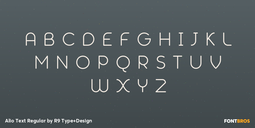 Alio Text Regular Font Poster #2