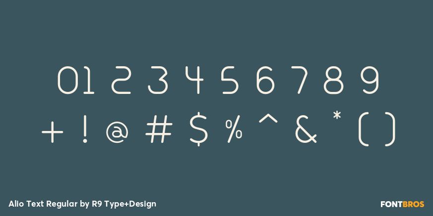Alio Text Regular Font Poster #4