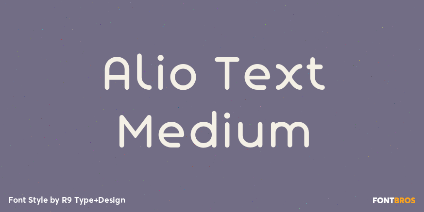 Alio Text Medium Font Poster #1