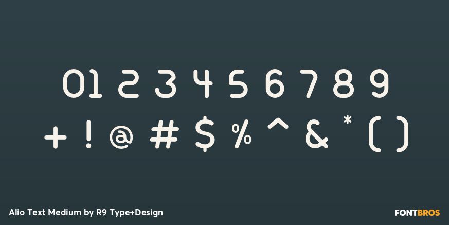 Alio Text Medium Font Poster #4