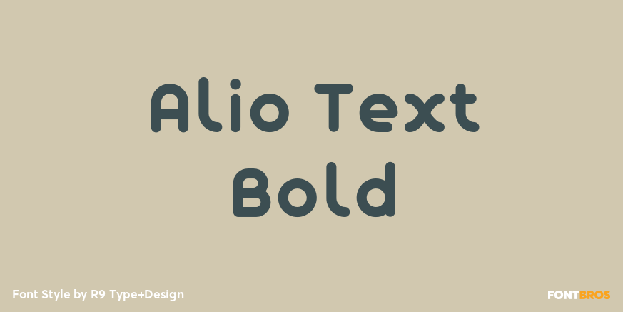 Alio Text Bold Font Poster #1