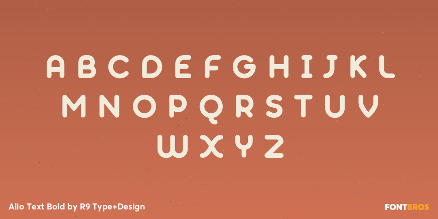 Alio Text Bold Font Poster #2