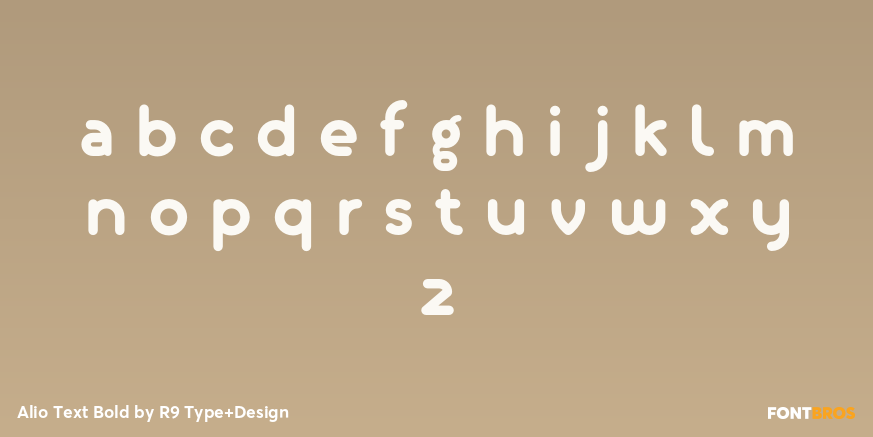 Alio Text Bold Font Poster #3