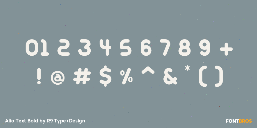 Alio Text Bold Font Poster #4