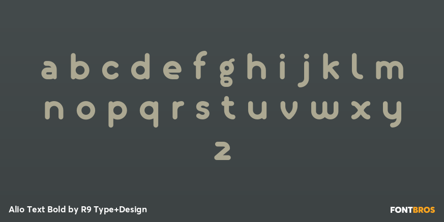 Alio Text Bold Font Poster #1