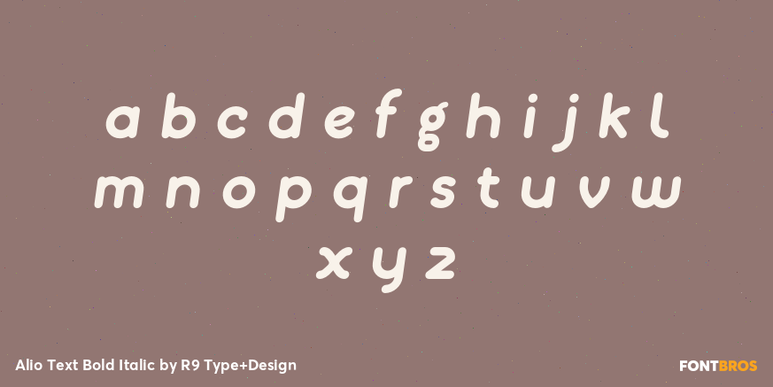 Alio Text Bold Italic Font Poster #3