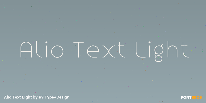 Alio Text Light Font Poster #1