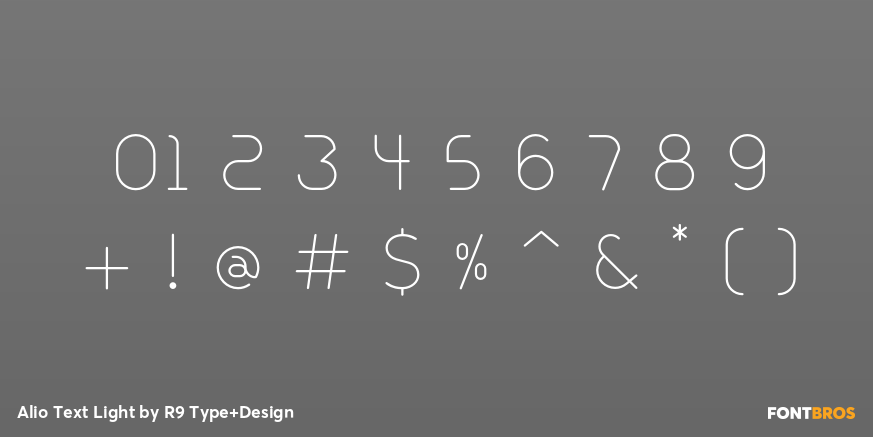 Alio Text Light Font Poster #4