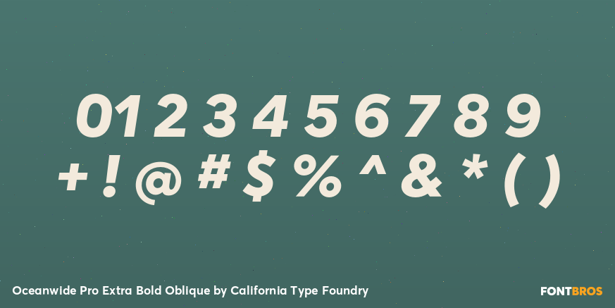 Oceanwide Pro Extra Bold Oblique Font Poster #1