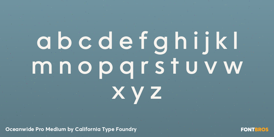 Oceanwide Pro Medium Font Poster #3