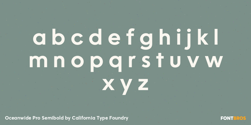 Oceanwide Pro Semibold Font Poster #3