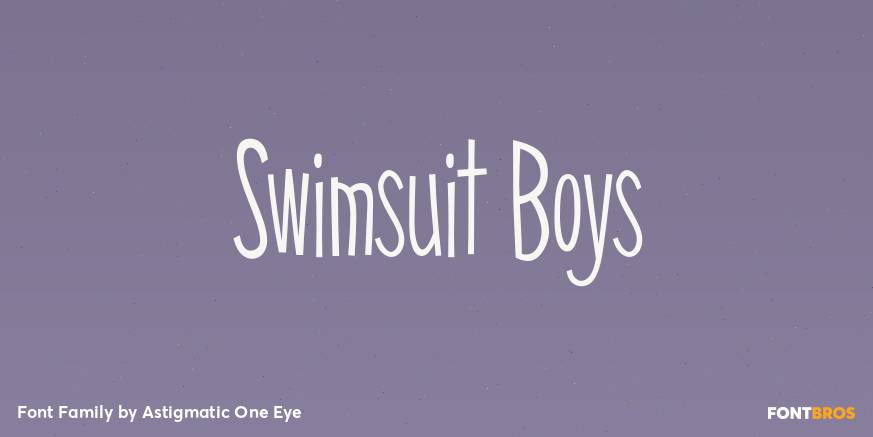 Swimsuit Boys Font Poster #1