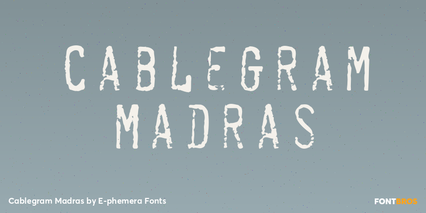 Cablegram Madras Font Poster #1