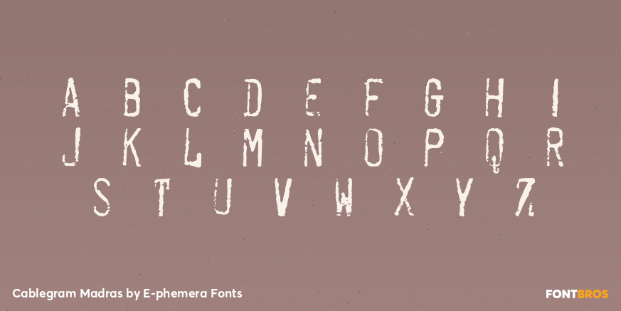 Cablegram Madras Font Poster #3