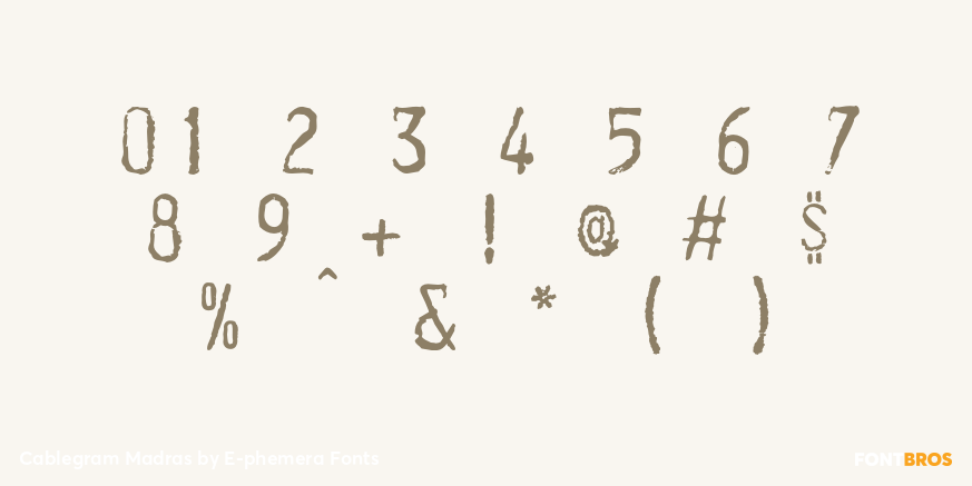 Cablegram Madras Font Poster #4