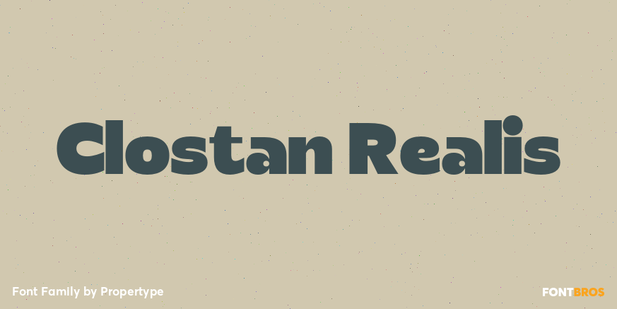 Clostan Realis Font Poster