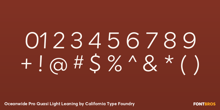 Oceanwide Pro Quasi Light Leaning Font Poster #4
