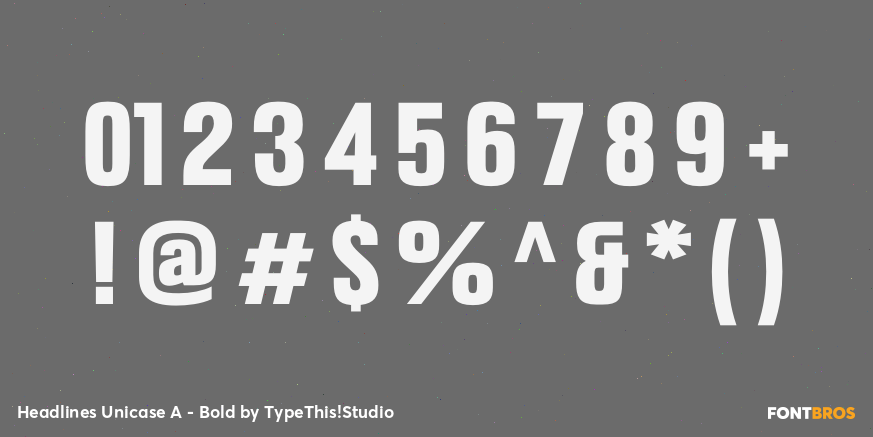 Headlines Unicase A - Bold Font Poster #4