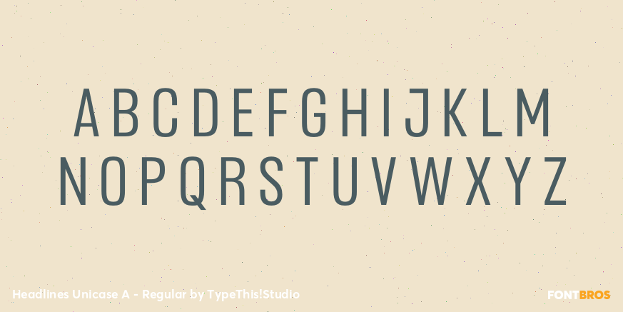 Headlines Unicase A - Regular Font Poster #2