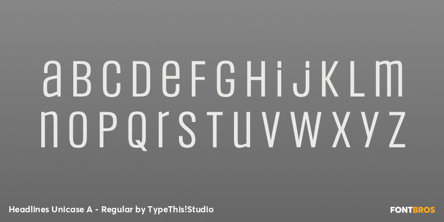 Headlines Unicase A - Regular Font Poster #3