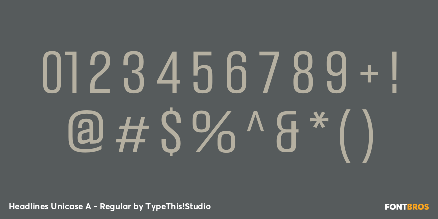 Headlines Unicase A - Regular Font Poster #4