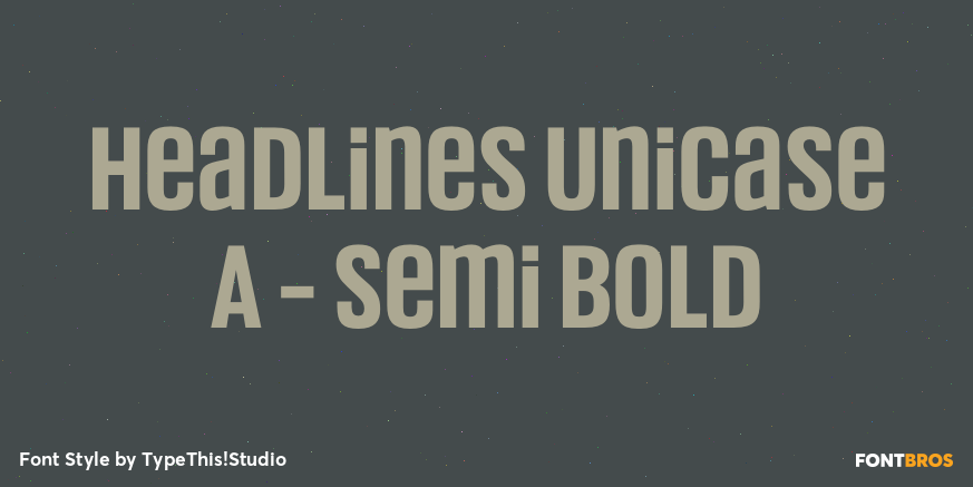 Headlines Unicase A - Semi Bold Poster