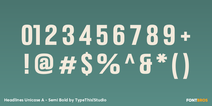 Headlines Unicase A - Semi Bold Font Poster #4