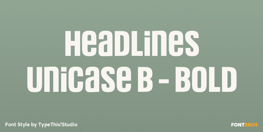 Headlines Unicase B - Bold Font Poster #1