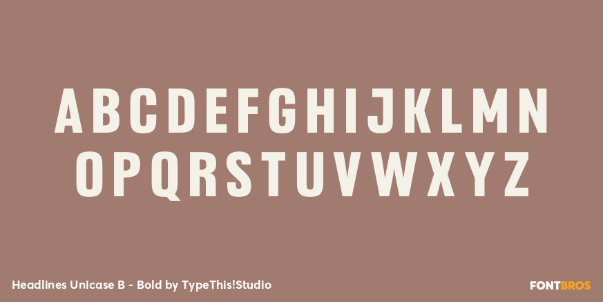 Headlines Unicase B - Bold Font Poster #2