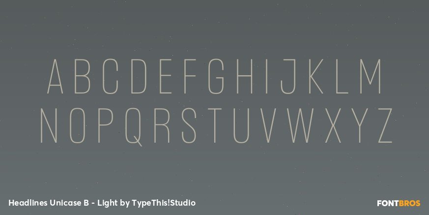 Headlines Unicase B - Light Font Poster #2