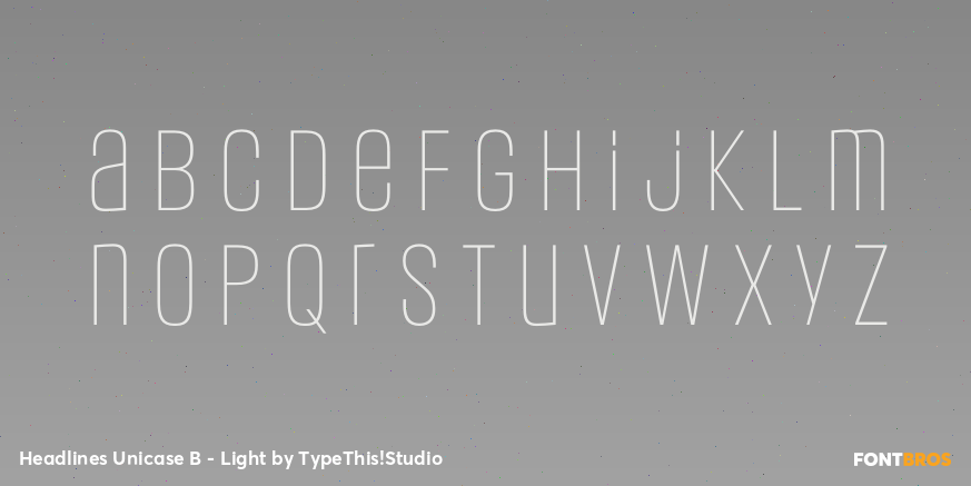 Headlines Unicase B - Light Font Poster #3