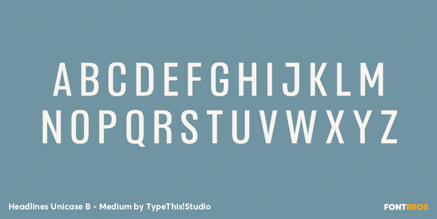 Headlines Unicase B - Medium Font Poster #2