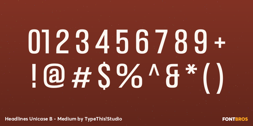 Headlines Unicase B - Medium Font Poster #4