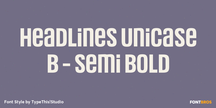 Headlines Unicase B - Semi Bold Poster