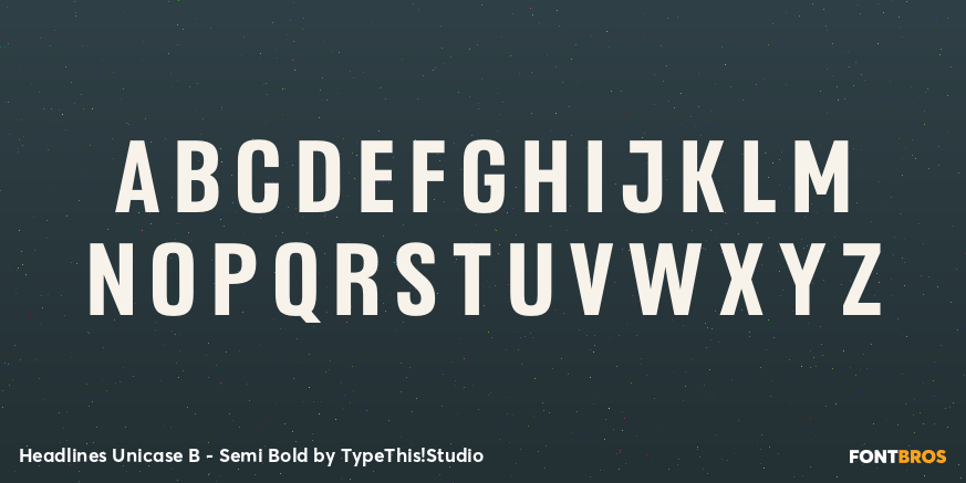 Headlines Unicase B - Semi Bold Font Poster #2