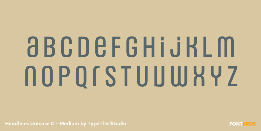 Headlines Unicase C - Medium Font Poster #3