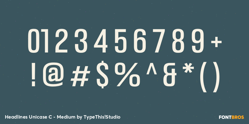 Headlines Unicase C - Medium Font Poster #4