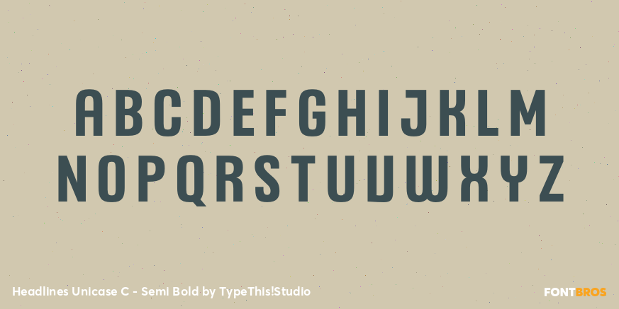 Headlines Unicase C - Semi Bold Font Poster #2