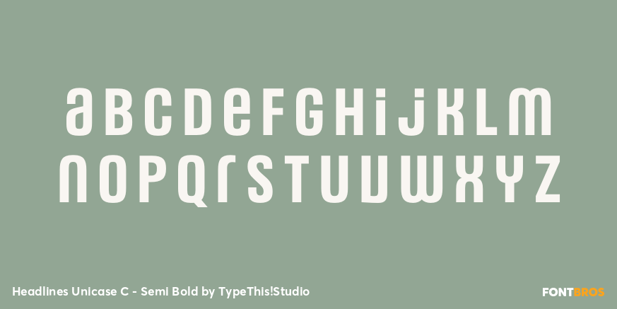 Headlines Unicase C - Semi Bold Font Poster #3