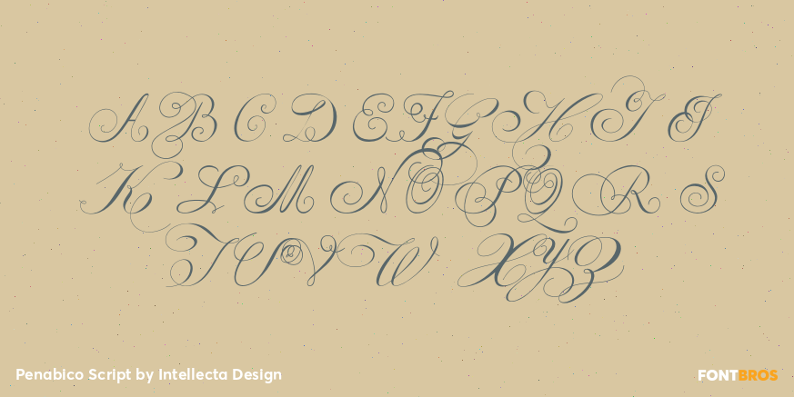 Penabico Script Font Poster #1