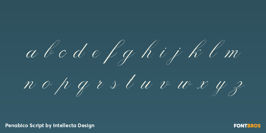 Penabico Script Font Poster #1